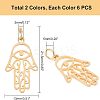 201 Stainless Steel Pendants STAS-UN0019-48-4