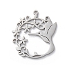 Anti-Tarnish 304 Stainless Steel Pendants STAS-S149-07P-1