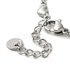 Non-Tarnish 304 Stainless Steel Heart Link Chain Bracelets for Women LS-BJEW-K237-07P-3