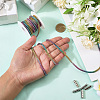 5 Yards Rhinestone Synthetic Rubber Cords OCOR-SP0001-33F-3