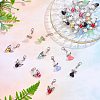 40Pcs 2 Styles Acrylic & Alloy Pendants FIND-SC0001-53-4