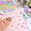 540Pcs 9 Colors Transparent Acrylic Beads Caps TACR-SC0001-34-3
