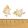 Rack Plating Alloy Enamel Pendants FIND-A040-08B-02G-3