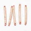 Tibetan Style Alloy Bar Links connectors TIBE-A14039-RG-FF-1