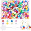 240Pcs 8 Colors Barrel Acrylic European Beads MACR-NB0001-23-1