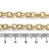 Brass Twisted Cable Chain Necklaces with OT Clasps for Men Women NJEW-G160-11G-4
