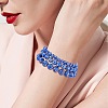 3Pcs 3 Size Synthetic Imperial Jasper Round Beaded Stretch Bracelets Set BJEW-SW00064-33-5