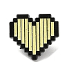 Zeld Pixel Heart Alloy Brooches LS-JEWB-I032-05EB-03-1