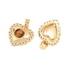 Natural Tiger Eye Pendants KK-H538-11G-2