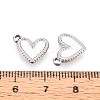 304 Stainless Steel Pendant Cabochon Settings STAS-T067-01P-3