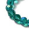 Electroplate Transparent Glass Beads Strands EGLA-A035-T8mm-L12-3