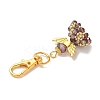 Angel Glass & Alloy Pendant Decorations HJEW-MZ00360-07-4