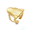 304 Stainless Steel Open Cuff Ring for Women RJEW-A053-06G-09-4