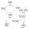 67Pcs 4 Styles 304 Stainless Steel Wire Pendants FIND-FS0002-29-4