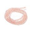 Baking Paint Transparent Glass Beads Strands DGLA-A034-J4MM-D04-2
