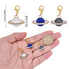 12Pcs 3 Styles Alloy Enamel Pendant HJEW-CA00003-2