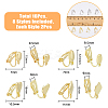 16Pcs 8 Style Alloy Clip-on Earring Findings FIND-FH0008-05-2