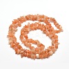 Natural Red Aventurine Chip Bead Strands G-M205-10A-2
