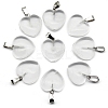 White Watermelon Stone Glass Pendant PW-WG99078-25-1