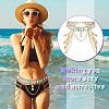 Rhinestone Cup Chains Belts AJEW-WH0470-61G-5