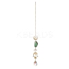 Brass & Crystal Suncatchers LS-HJEW-G018-04B-G-1