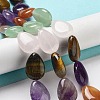 Natural Amethyst & Quartz Crystal & Green Aventurine & Rose Quartz & Red Agate & Tiger Eye Beads Strands G-P528-L13-01-2