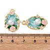 Light Gold Tone Alloy Enamel Pendants ENAM-B028-03KCG-01-3