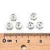 Brass Rhinestone Spacer Beads RB-A014-Z6mm-01S-NF-2