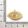 Brass Micro Pave Cubic Zirconia Pendants KK-U055-23G-3