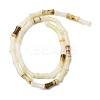 Natural Green Banded Calcite(Afghan Jade) Beads Strands G-L624-G11-12x5mm-3