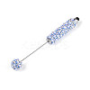 ABS Imitation Pearl & Polymer Clay Pave Rhinestone Touch Screen Stylus AJEW-T013-06B-2