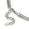 Chunky with Cubic Zirconia Necklaces NJEW-Q322-02P-4