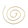 Brass Flower Link Chains Necklace for Women LS-NJEW-P265-12G-3