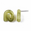 Transparent Resin Stud Earrings EJEW-T012-01-B03-4