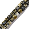 Handmade Lampwork Chevron Beads Strands LAMP-K041-01A-06-1