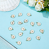 24Pcs 6 Styles Ocean Theme Brass Enamel Pendants KK-DR0001-48-4