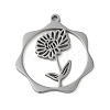 Non-Tarnish 304 Stainless Steel Pendants STAS-P338-01B-P-1