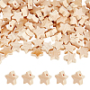 3 Bags Natural Wood Beads WOOD-OC0002-21-1