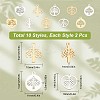 20Pcs 10 Style 304 Stainless Steel Charms STAS-CN0001-07-2