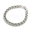 Tarnish Resistant Trendy 304 Stainless Steel Wheat Chain Bracelets LS-STAS-A028-B003P-1