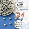 100Pcs 10 Styles Tibetan Style Alloy European Beads FIND-CJ0003-72-3