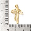 Brass Micro Pave Clear Cubic Zirconia Pendants LS-KK-R155-02G-3