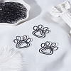 20Pcs Cat Paw Print Iron Covered with PET Plastic Paper Clips AJEW-LP0005-57-1
