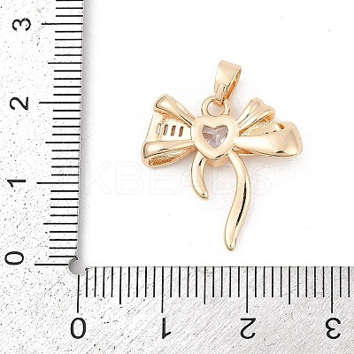 Brass Micro Pave Cubic Zirconia Pendants LS-KK-U051-03G-1