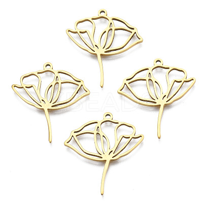 Ion Plating(IP) 201 Stainless Steel Pendants X-STAS-N098-048LG-1
