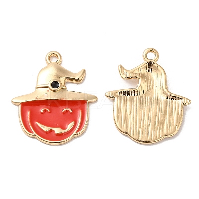 Halloween Alloy Enamel Pendants ENAM-K069-07C-G-1