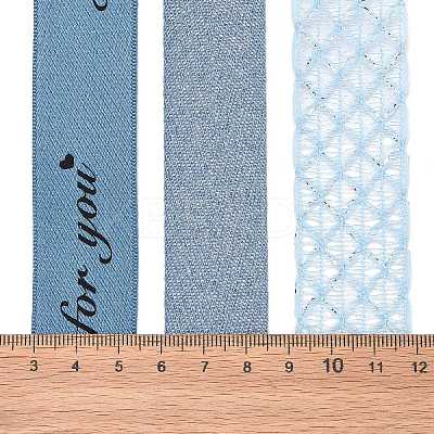 9 Yards 3 Styles Polyester Ribbon SRIB-A014-E03-1