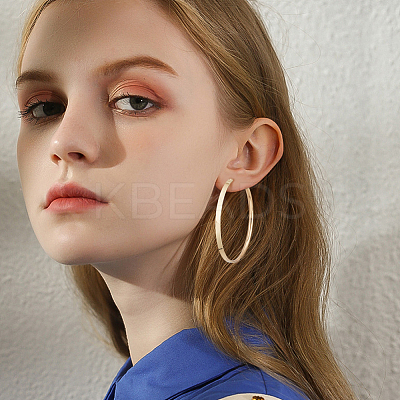 3 Pairs Brass Hoop Earrings for Women EJEW-BBC0001-66G-03-1