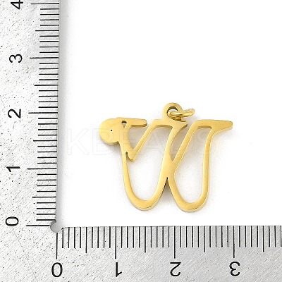 304 Stainless Steel Pendants STAS-R137-01G-W-1