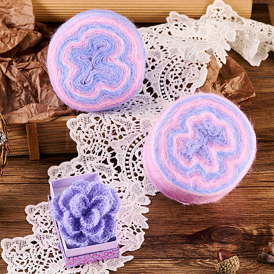 Segment Dyed Knitting Yarn DIY-TAC0033-03E-1